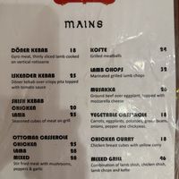 Mains  at Istanbul Restaurant in San Juan