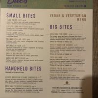 Menu 1  at BITES Asian Kitchen + Bar in Chicago