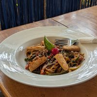 Noodles at La Veda in Arambol