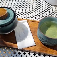 Chrysanthemum and green tea at The Light - Tea House in Prague