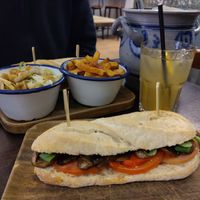 T at Charles Sandwiches in Luxembourg City