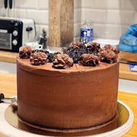 Tarta de chocolate vegana  at Antojitos in San Sebastian