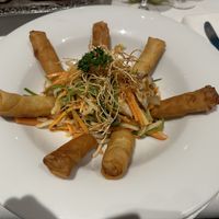 Frühlingsrollen auf Wokgemüse  at Hotel Restaurant Talblick in Wildberg