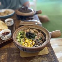 Tofu rice dish  at Bobchik in Morjim
