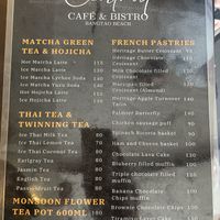 Menu  at Central Cafe and Bistro in Phuket