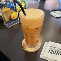 Thai ice tea with oat milk   at Central Cafe and Bistro in Phuket