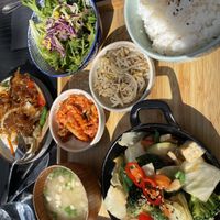 Stir fried veggies  at Sun and Moon Eatery in Launceston