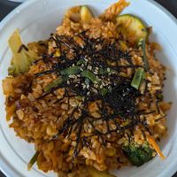 Vegan Kimchi Fried Rice at Sun and Moon Eatery in Launceston