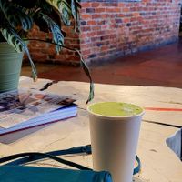 Strawberry basil matcha at Cathedral Coffee in Portland