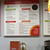 Menu excluding the soups, which I missed on the picture   at Thai Chilli Pepper in Lakeland