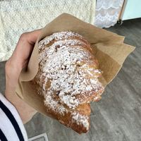 Almond croissant  at Sophie Sucree in Montreal