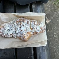 Almond croissant  at Sophie Sucree in Montreal