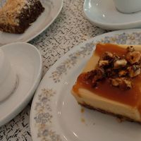 Caramel cheesecake at Sophie Sucree in Montreal