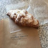 Almond croissant at Sophie Sucree in Montreal