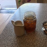 Cold brew with house made milk at Sophie Sucree in Montreal