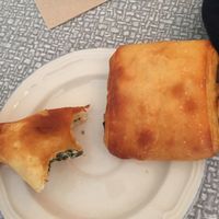 Choco crossiant and spinach pastry at Sophie Sucree in Montreal
