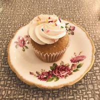 Vanilla cupcake  at Sophie Sucree in Montreal