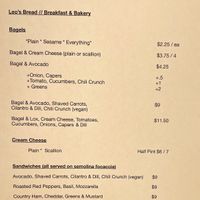 Bagels and vegan sandwiches  at Leo's Bread in New Orleans