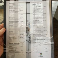 Lunch menu  at De Basiliek in Groningen