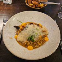 4e gang (risotto, sperzieboon) at De Basiliek in Groningen