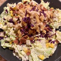 Vegan “cesar.” YUM.  at Mad Mad Vegan - Barcelona in Barcelona