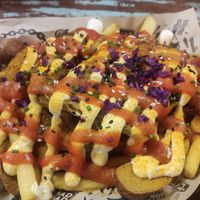 BERLIN VEGAN WURST con sweet potato at Mad Mad Vegan - Barcelona in Barcelona