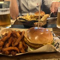 Loved the sweet potatoes with the burger   at Mad Mad Vegan - Barcelona in Barcelona