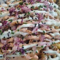 Supreme yaya fries at Mad Mad Vegan - Barcelona in Barcelona