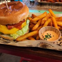 Double Cheese Vacon Burger at Mad Mad Vegan - Barcelona in Barcelona