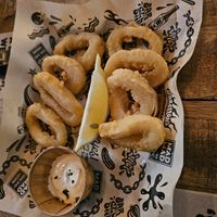 Crispy Fried Calamari at Mad Mad Vegan - Barcelona in Barcelona