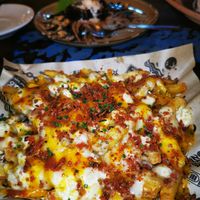Loaded fries. Mmmm at Mad Mad Vegan - Barcelona in Barcelona