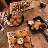 Nuggets, tequeños, croquetas & tacos originals at Mad Mad Vegan - Barcelona in Barcelona
