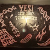 Toilet wall  at Mad Mad Vegan - Barcelona in Barcelona