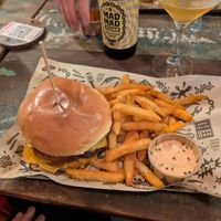 The double cheese vacon burger at Mad Mad Vegan - Barcelona in Barcelona