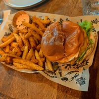 Almost forgot to take the picture and cut it in half first. Oop. at Mad Mad Vegan - Barcelona in Barcelona
