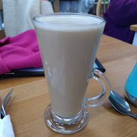 Latte with oat milk (March 2024) at Coquet Tea Rooms in Morpeth