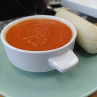 Soup and roll (March 2024) at Coquet Tea Rooms in Morpeth