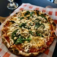 Spinach, mushrooms, and garlicc  at Sextons Bar in Limerick