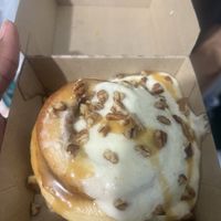 Vanilla frosting, pecans, and caramel saucee  at Cinnaholic  in Columbus