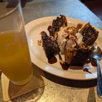 Vegan brownie at Beertown Public House in Toronto