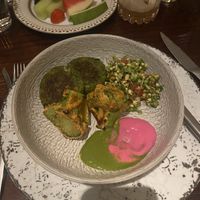 Broccoli and lentil appetiser   at Jamavar Doha in Doha