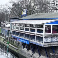 Canal view  at Ankerklause in Berlin