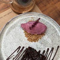 Brownie com gelado e mocha brigadeiro   at Cacau Vanilla in Sao Paulo