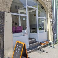 view from the street at supercafé in Giessen