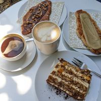tiramisu and flat croissants at supercafé in Giessen