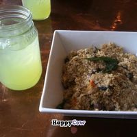 Cucumber mojito juice was great! Butternut squash quinoa was amazing. :) at Root in Allston