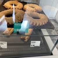 Vegan filled bagels  at Coffee Island in Athens