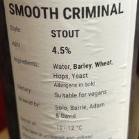 VG labelled   at Wetherby Brew Co in Wetherby