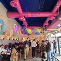 Inside dining area at Spitz in Leesburg