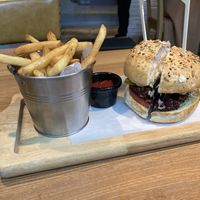 Beetroot / Quinoa Burger   at Green Vege Cafe in Shanghai